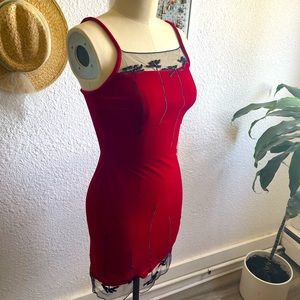 Vintage 90s mini dress womens size 2